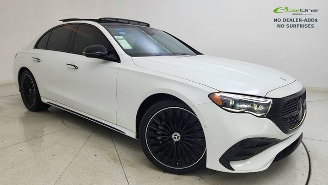 MANUFAKTUR Moonlight White Metallic 2024 Mercedes-Benz E-Class E 450 4MATIC Sedan All-Wheel Drive 9-Speed Automatic