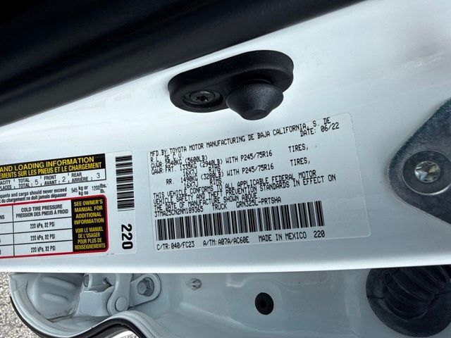 2022 Toyota Tacoma - $31,988