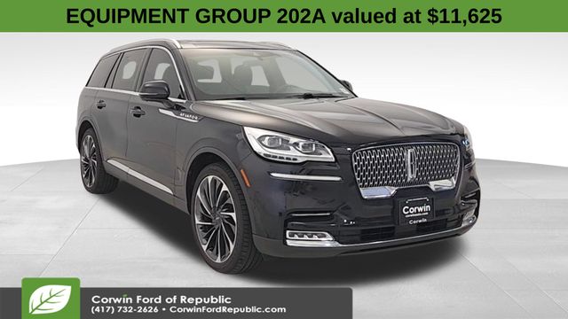 Black 2020 Lincoln Aviator Reserve AWD SUV / Crossover All-Wheel Drive Automatic