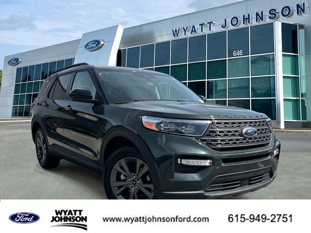 Forged Green Metallic 2024 Ford Explorer XLT AWD SUV / Crossover All-Wheel Drive Automatic