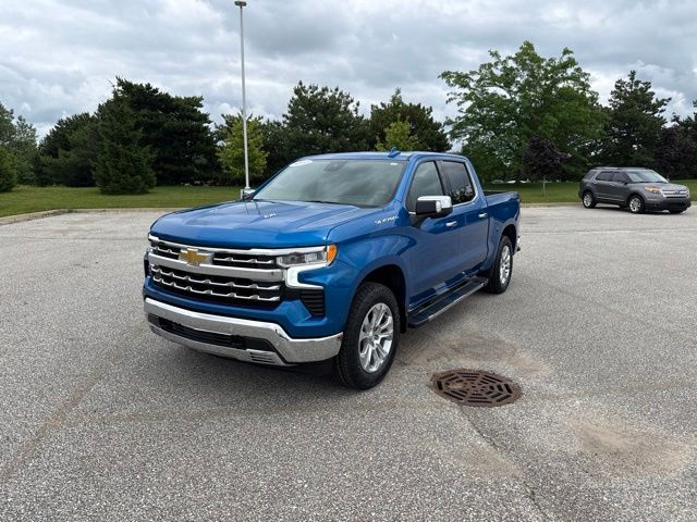 Glacier Blue Metallic 2024 Chevrolet Silverado 1500 Pickup Truck Four-Wheel Drive Automatic