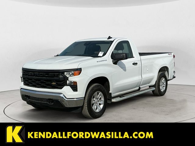 Summit White 2024 Chevrolet Silverado 1500 Pickup Truck Four-Wheel Drive Automatic