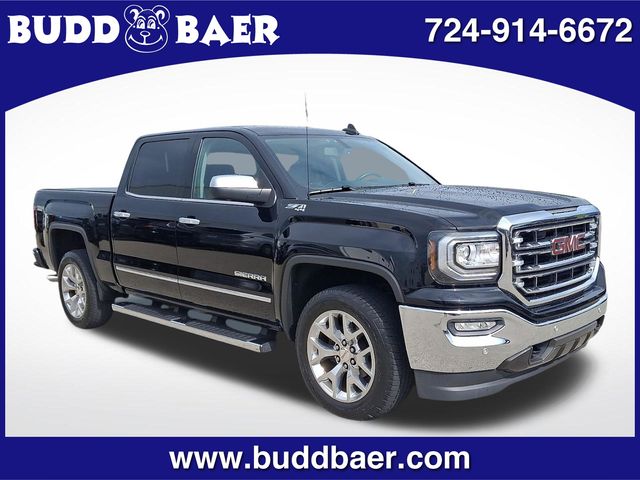 Onyx Black 2017 GMC Sierra 1500 SLT Crew Cab 4WD Pickup Truck Four-Wheel Drive 6-Speed Automatic Overdrive