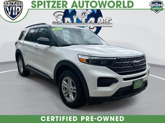 White Metallic 2023 Ford Explorer SUV / Crossover All-Wheel Drive Automatic