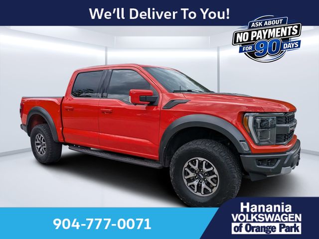 Orange Metallic 2023 Ford F-150 Pickup Truck Four-Wheel Drive Automatic