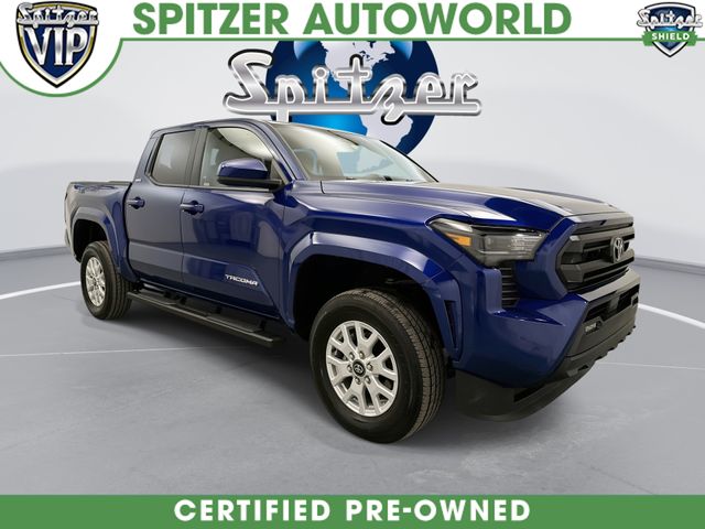 Blue 2024 Toyota Tacoma Pickup Truck Four-Wheel Drive 8-Speed Automatic