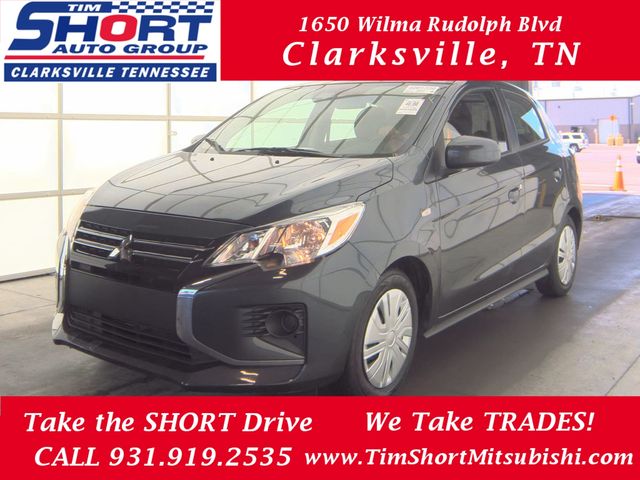 Graphite Gray Metallic 2024 Mitsubishi Mirage Hatchback Continuously Variable Transmission