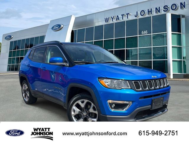 Laser Blue Pearlcoat 2018 Jeep Compass Limited 4WD SUV / Crossover Four-Wheel Drive 9-Speed Automatic