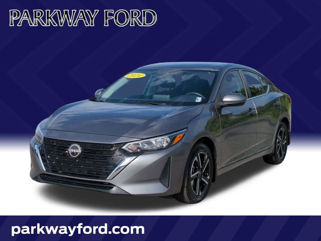 Gray (Gun Metallic) 2024 Nissan Sentra Sedan Front-Wheel Drive Continuously Variable Transmission