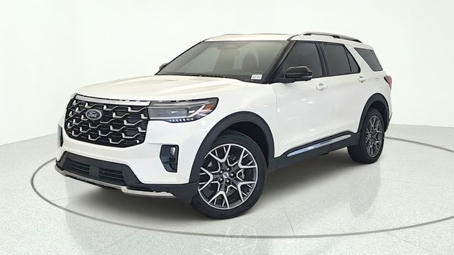 White Metallic 2025 Ford Explorer SUV / Crossover All-Wheel Drive Automatic