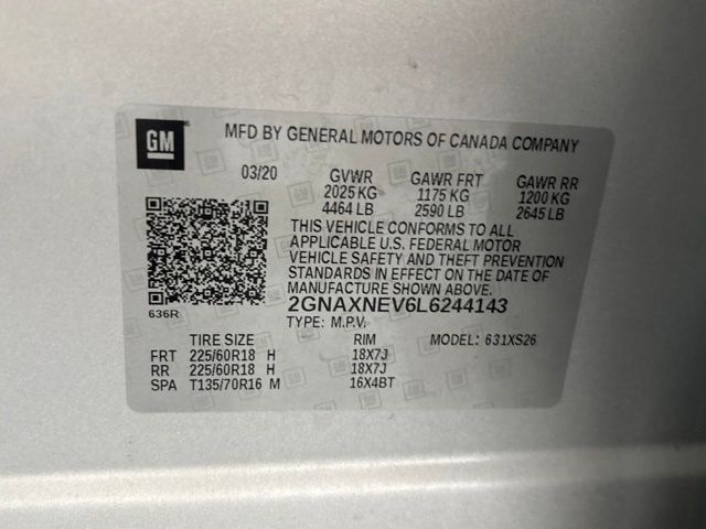 Used 2020 Chevrolet Equinox SUV