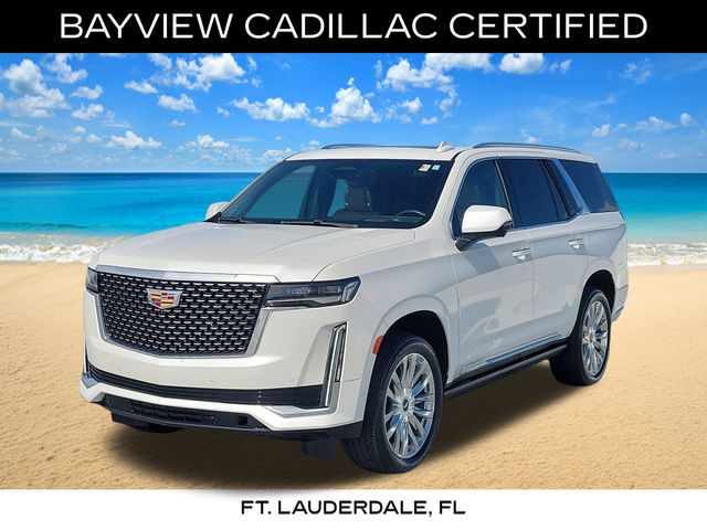 Crystal White Tricoat 2024 Cadillac Escalade SUV / Crossover Four-Wheel Drive Automatic