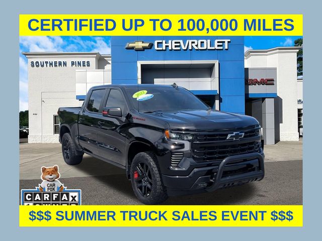 Black 2022 Chevrolet Silverado 1500 Pickup Truck Four-Wheel Drive Automatic
