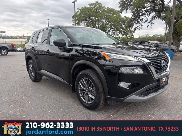 Super Black 2023 Nissan Rogue S FWD SUV / Crossover Front-Wheel Drive Continuously Variable Transmission
