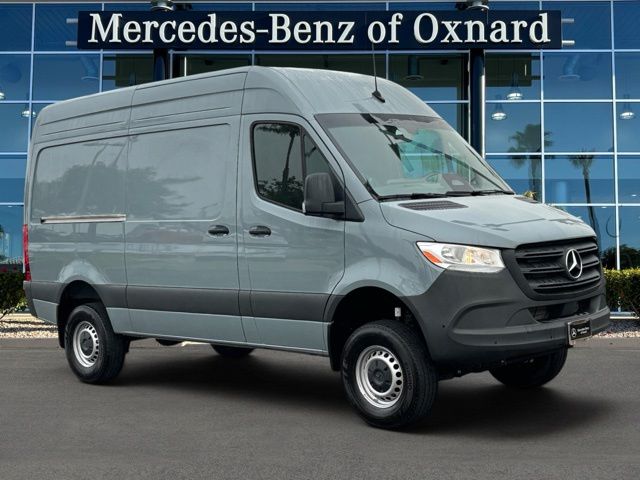 Blue Gray 2025 Mercedes-Benz Sprinter Cargo Van All-Wheel Drive 9-Speed Automatic