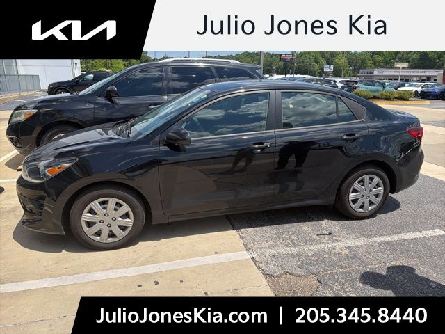 Aurora Black 2023 Kia Rio Sedan Front-Wheel Drive Continuously Variable Transmission