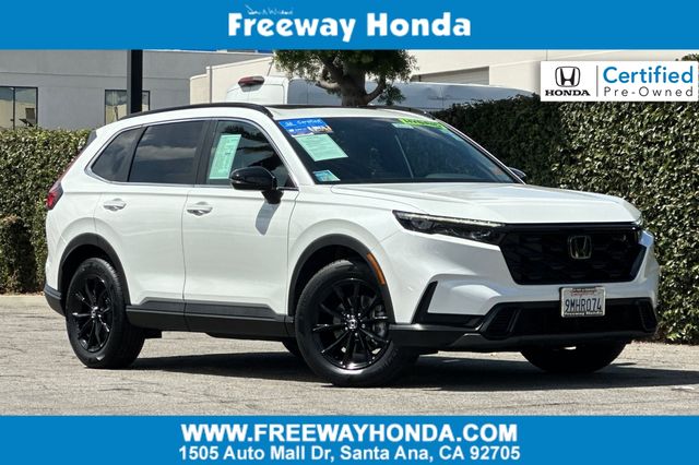 Platinum White Pearl 2024 Honda CR-V Hybrid Sport FWD SUV / Crossover Front-Wheel Drive Continuously Variable Transmission