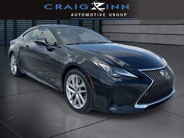Black (Obsidian) 2021 Lexus RC 300 RWD Coupe Rear-Wheel Drive 8-Speed Automatic