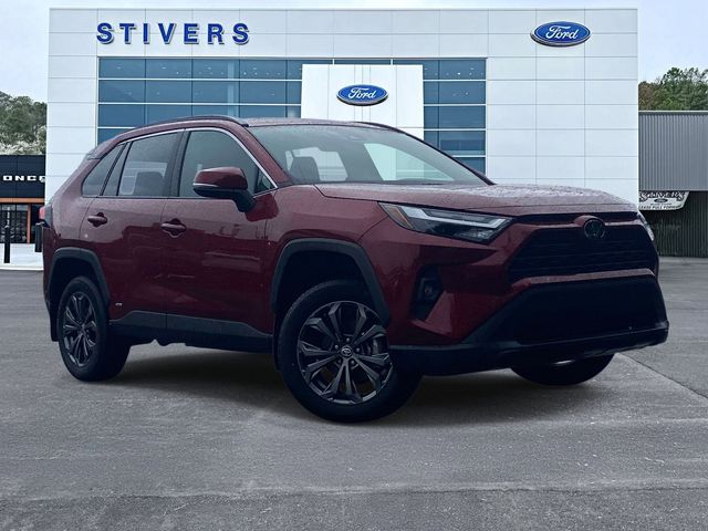 Red (Ruby Flare Pearl) 2025 Toyota RAV4 Hybrid XLE Premium AWD SUV / Crossover All-Wheel Drive Continuously Variable Transmission