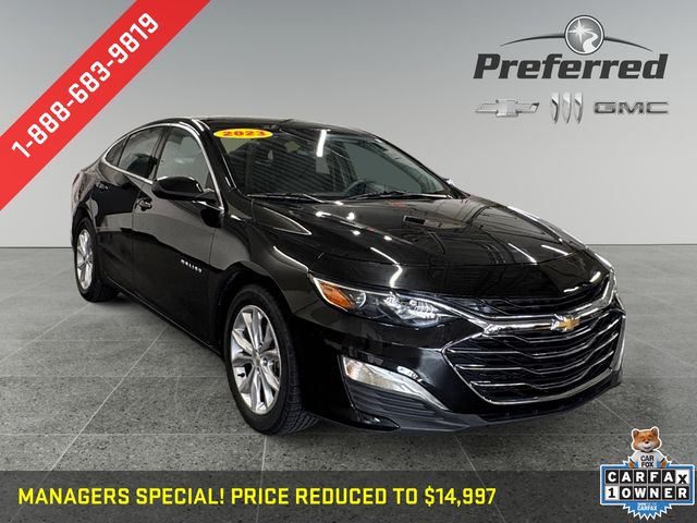 Mosaic Black Metallic 2023 Chevrolet Malibu Sedan Front-Wheel Drive Continuously Variable Transmission