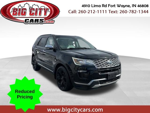Black 2019 Ford Explorer Platinum AWD SUV / Crossover All-Wheel Drive 6-Speed Automatic
