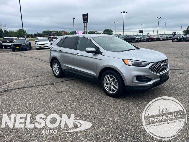 Iconic Silver Metallic 2023 Ford Edge SUV / Crossover All-Wheel Drive 8-Speed Automatic