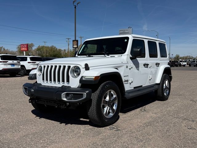 Bright White Clearcoat 2020 Jeep Wrangler Unlimited Sahara 4WD SUV / Crossover Four-Wheel Drive 8-Speed Automatic