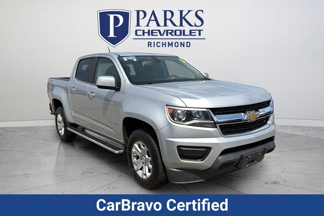 Silver Ice Metallic 2020 Chevrolet Colorado LT Crew Cab 4WD Pickup Truck Four-Wheel Drive 8-Speed Automatic
