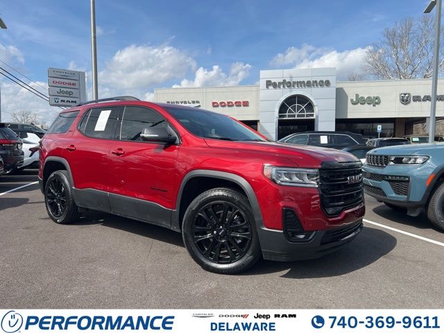 Volcanic Red Tintcoat 2023 GMC Acadia SLT AWD SUV / Crossover Four-Wheel Drive 9-Speed Automatic