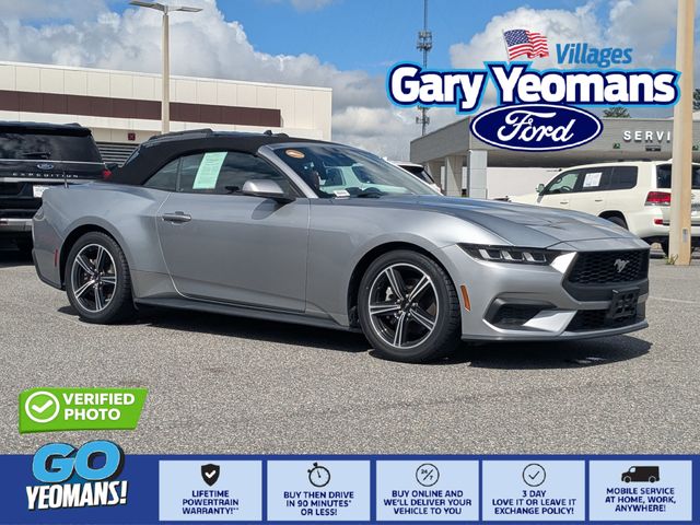 Silver Metallic 2024 Ford Mustang Convertible Rear-Wheel Drive Automatic