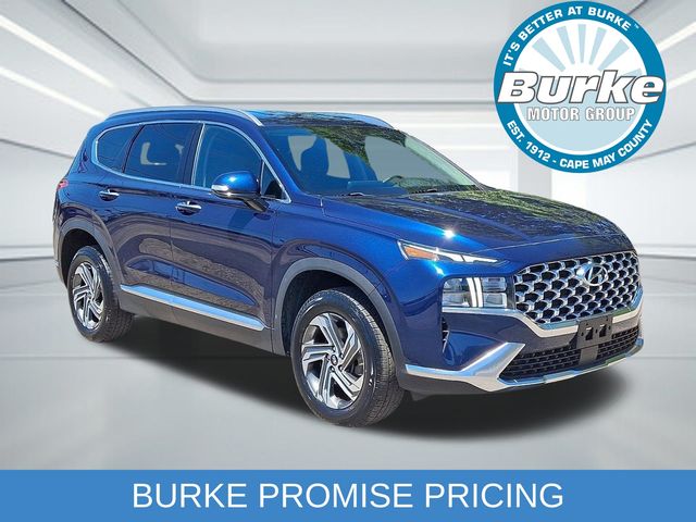 Stormy Blue 2021 Hyundai Santa Fe SUV / Crossover All-Wheel Drive 8-Speed Automatic