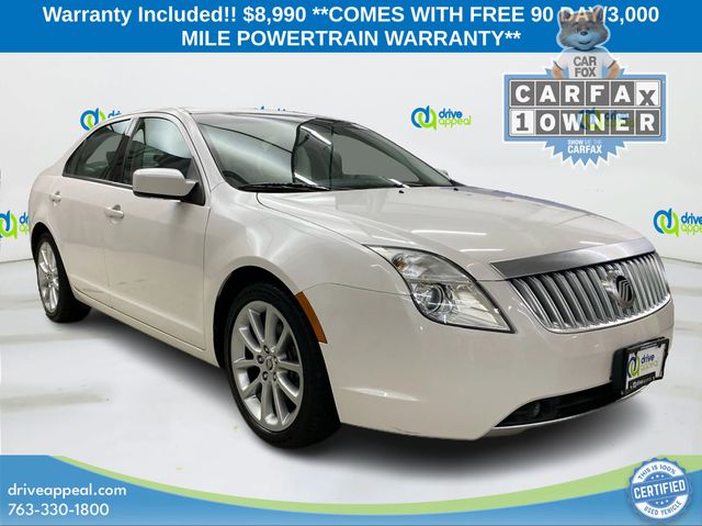White Platinum Metallic Tri-Coat 2010 Mercury Milan Sedan Front-Wheel Drive 6-Speed Automatic