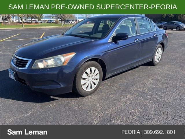 Blue 2008 Honda Accord LX Sedan Front-Wheel Drive 5-Speed Automatic Overdrive