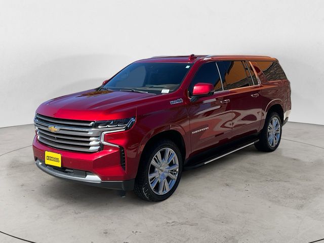 Radiant Red 2023 Chevrolet Suburban High Country 4WD SUV / Crossover Four-Wheel Drive