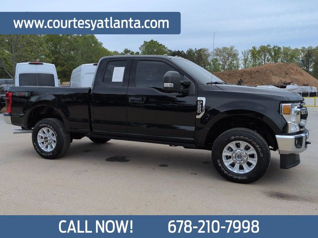 Black 2021 Ford F-250 Super Duty XLT SuperCab 4WD Pickup Truck Four-Wheel Drive 6-Speed Automatic