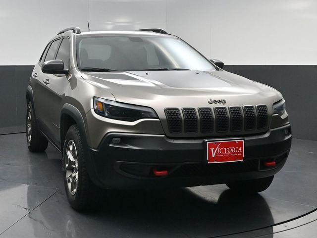 2020 Jeep Cherokee Trailhawk Beige at DeMontrond Automotive Group