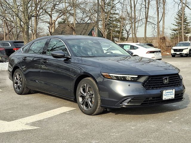 Gray 2025 Honda Accord Hybrid Sedan Front-Wheel Drive Continuously Variable Transmission