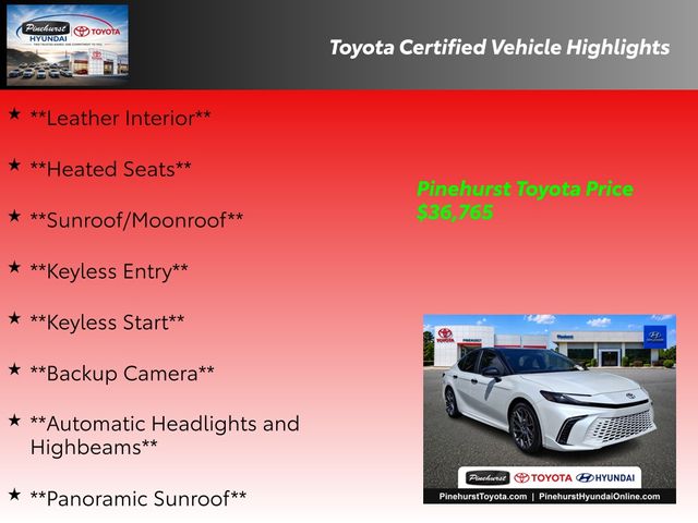 Used 2025 Toyota Camry Sedan