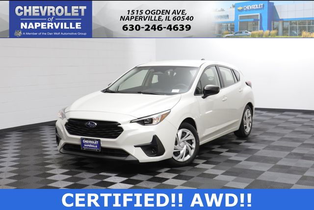 Crystal White Pearl 2024 Subaru Impreza Wagon All-Wheel Drive Continuously Variable Transmission