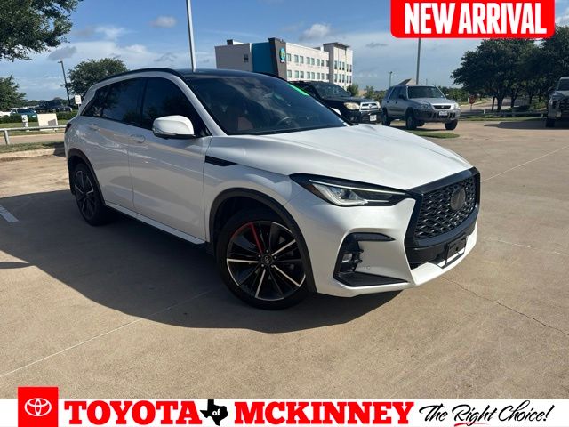 Radiant White 2024 INFINITI QX50 Sport AWD SUV / Crossover All-Wheel Drive Continuously Variable Transmission