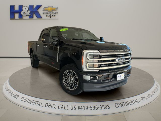 Black 2023 Ford F-350 Super Duty Pickup Truck Four-Wheel Drive Automatic