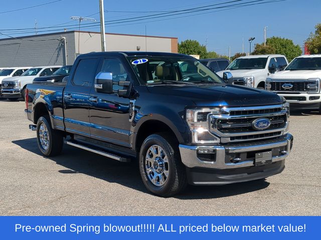 Used 2021 Blue Ford Lariat image 2
