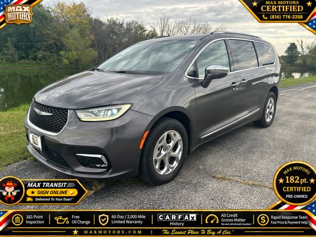 Gray (Granite Crystal Metallic Clearcoat) 2021 Chrysler Pacifica Minivan All-Wheel Drive 9-Speed Automatic