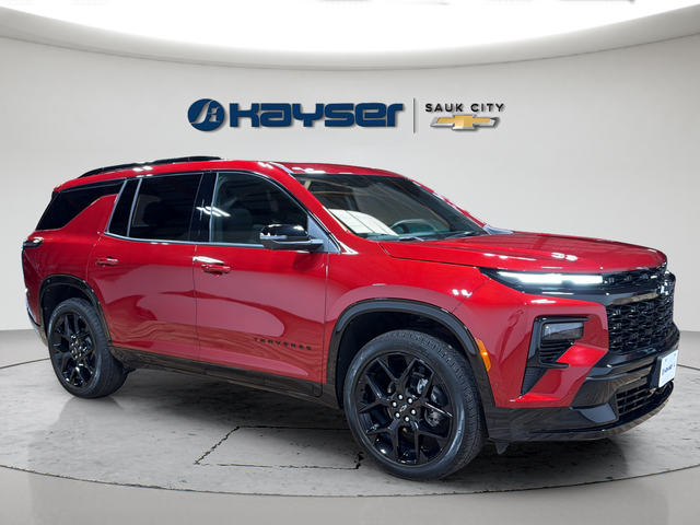 Radiant Red Tintcoat 2025 Chevrolet Traverse SUV / Crossover Four-Wheel Drive 8-Speed Automatic