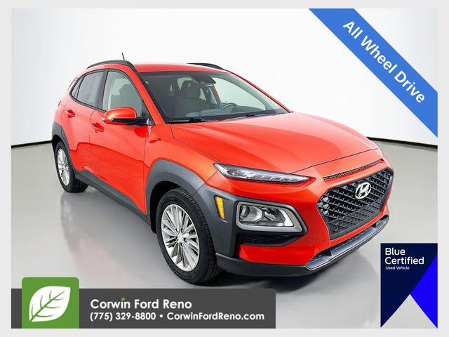Sunset Orange 2019 Hyundai Kona SUV / Crossover All-Wheel Drive 6-Speed Automatic