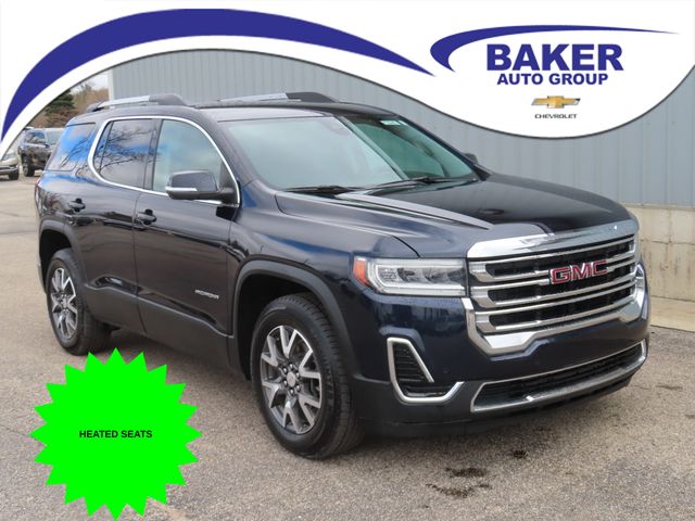 Midnight Blue Metallic 2021 GMC Acadia SLE AWD SUV / Crossover Four-Wheel Drive 9-Speed Automatic