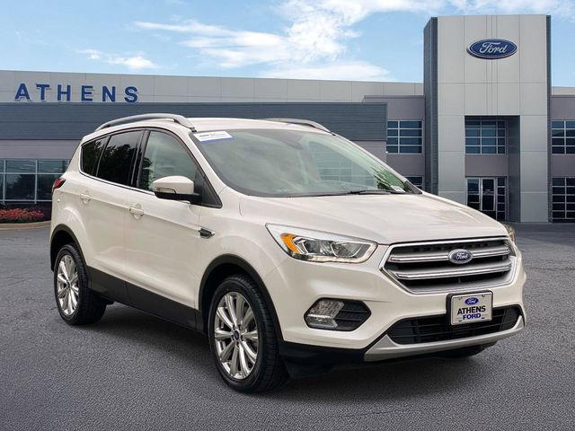 White Platinum Metallic Tri-Coat 2017 Ford Escape Titanium FWD SUV / Crossover Front-Wheel Drive 6-Speed Automatic