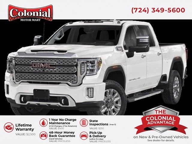 Summit White 2023 GMC Sierra 3500HD Denali Crew Cab 4WD Pickup Truck Four-Wheel Drive Automatic