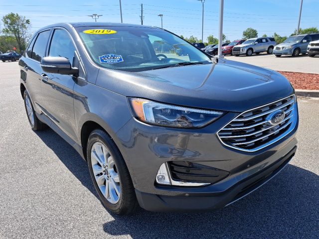 Gray (Magnetic Metallic) 2019 Ford Edge Titanium AWD SUV / Crossover All-Wheel Drive 8-Speed Automatic