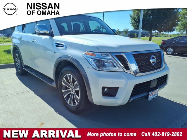Pearl White Tricoat 2019 Nissan Armada SUV / Crossover Four-Wheel Drive 7-Speed Automatic